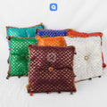 Jamawar Fabric Pillow: Traditional Wedding Decor