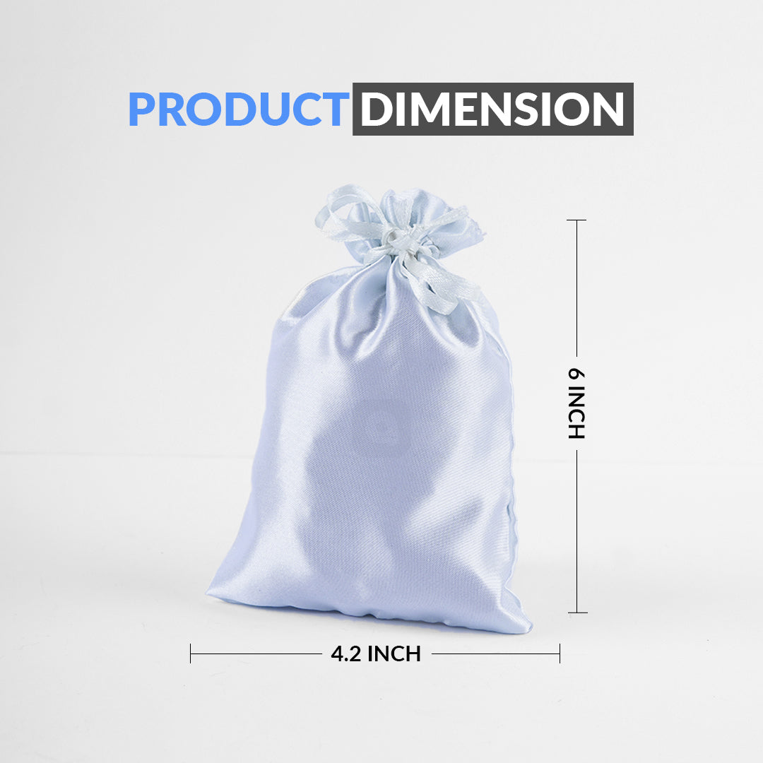 Pack of 50 Multi-Color Satin Pouches for Nikkah & Wedding