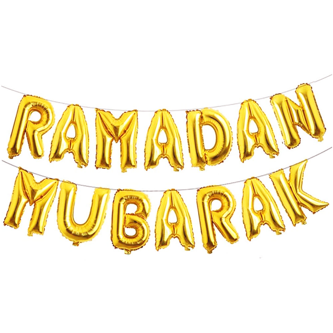 Ramadan Mubarak Foil Balloon Set