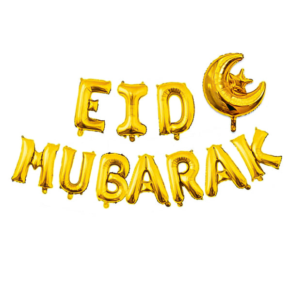 Eid Mubarak Foil Balloons Set