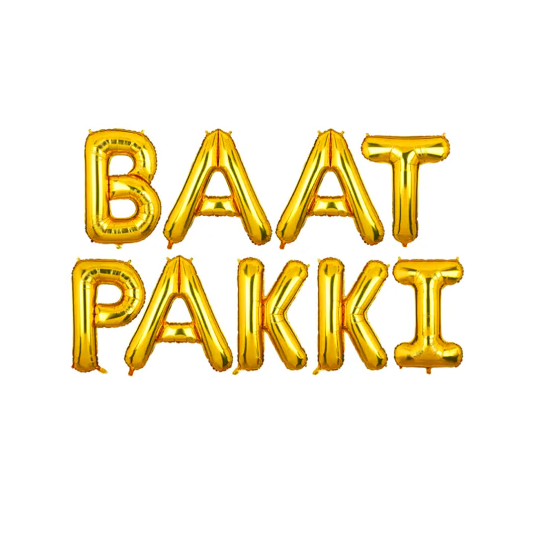 Baat Pakki Foil Balloons Set – Celebration & Party Decor