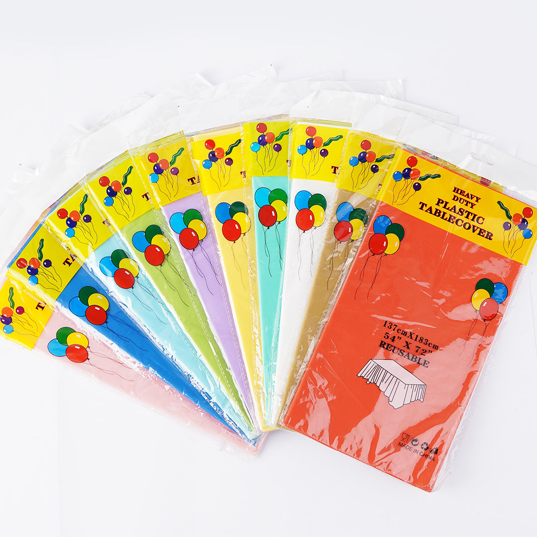 Plain Plastic Table Cover – Disposable Party & Event Décor