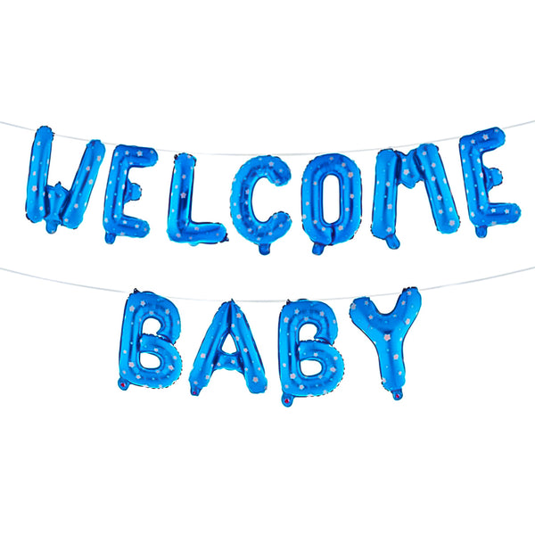 Welcome Baby Foil Balloon Set