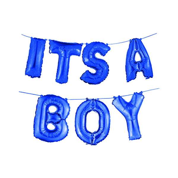 Its A Boy Foil Balloon Set