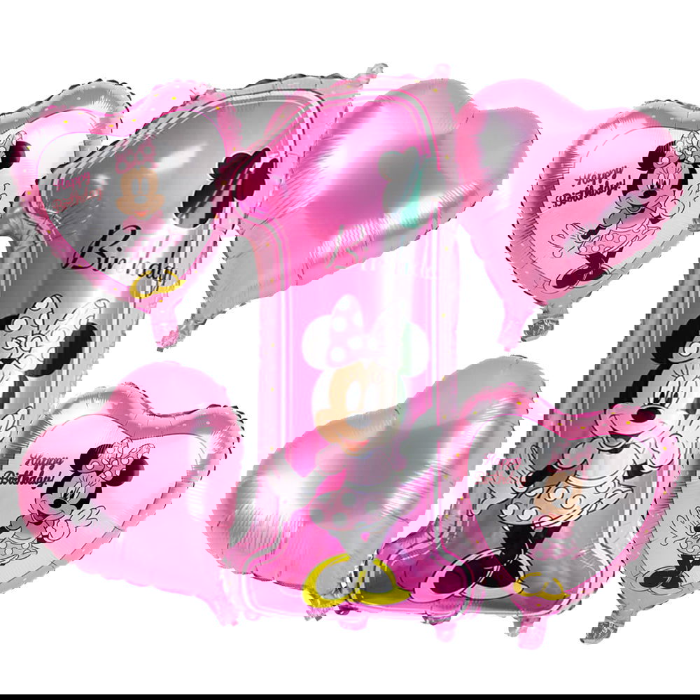 1st Minnie Mouse Foil Balloons Set - ardor