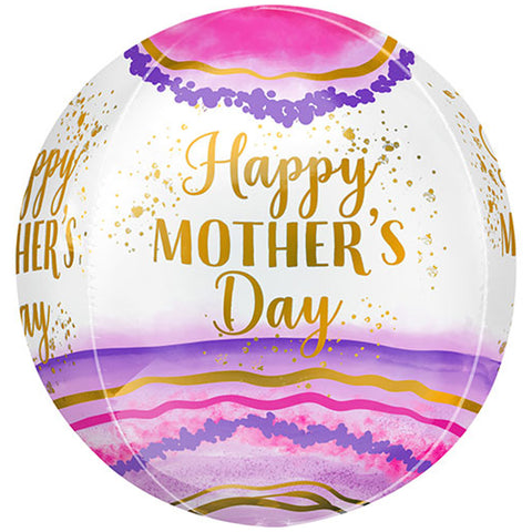Qualatex Happy Mother's Day 4D Orbz Foil Balloons