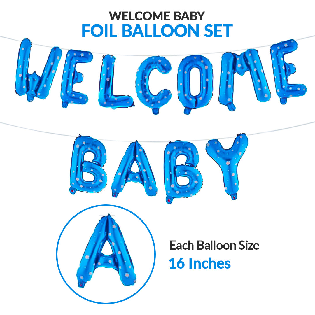 Welcome Baby Foil Balloon Set – Party & Celebration Decor