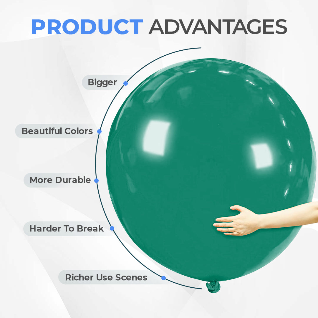 Forest Green 36 Inch Big Size Latex Balloon – Party & Event Decoration