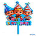 3D Happy Baby Kids Theme Cake Topper - ardor