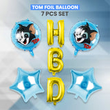 TOM Foil Balloons - 7 pcs Set