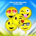 Emoji Foil Balloon - 5 Pcs Set