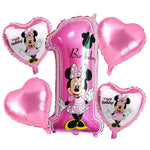 1st Minnie Mouse Foil Balloons Set