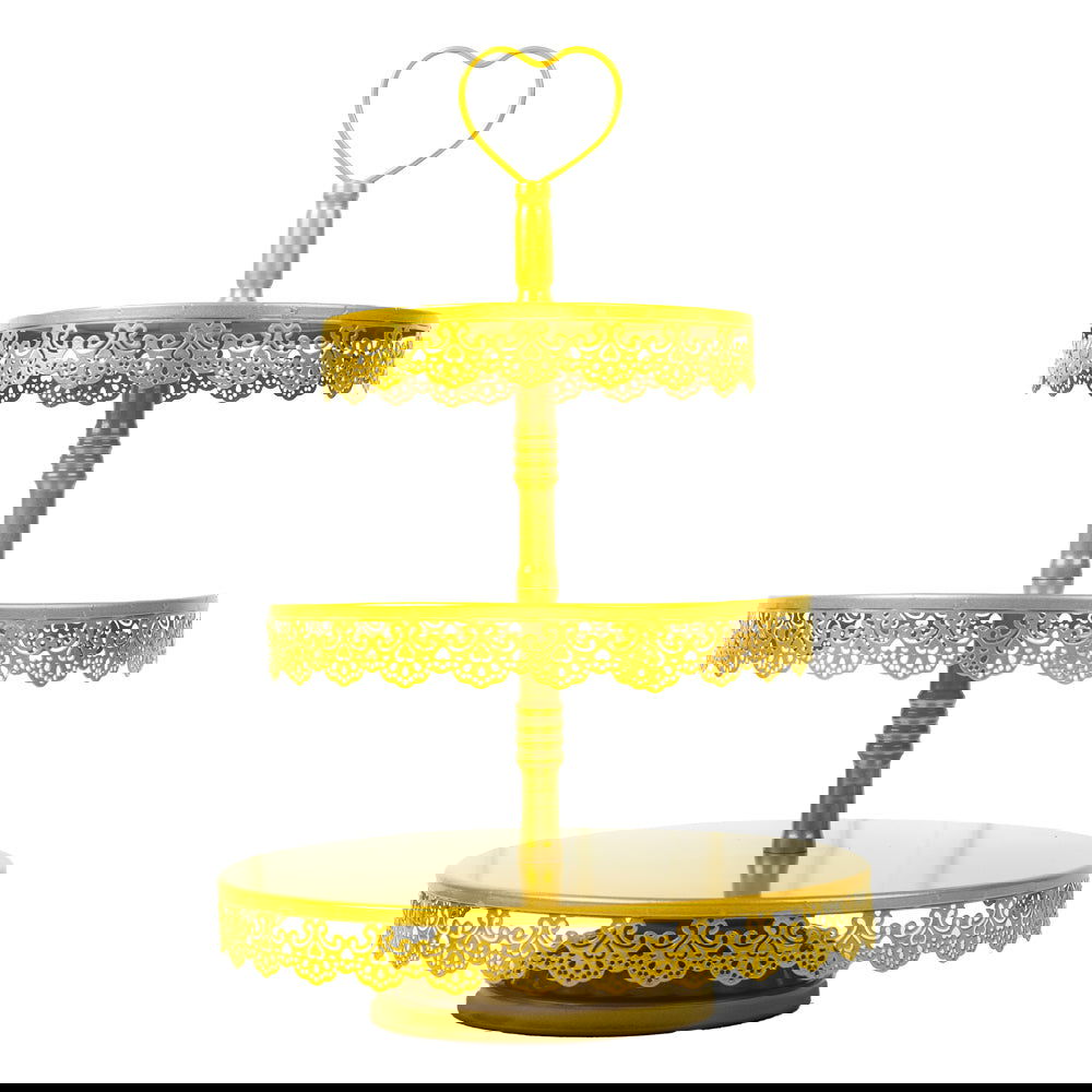3 Tier Golden Cup Cake Stand - ardor
