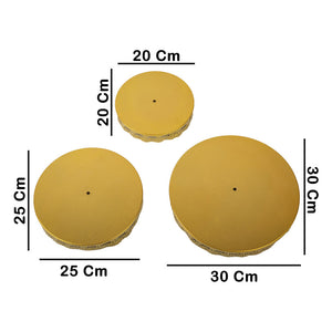 3 Tier Golden Cup Cake Stand - ardor