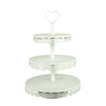 3 Tier White Cupcake Stand - ardor