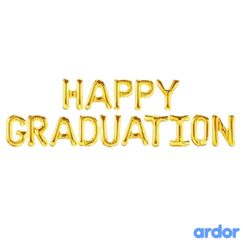 Happy Graduation Letter Foil Balloon