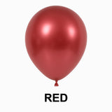 Pack of 50 - Chrome Red Latex Balloon