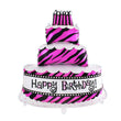 Happy Birthday Cake Foil Balloons