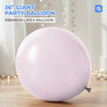 Grey Pink 36 Inch Big Size Latex Balloon – Party & Event Decoration