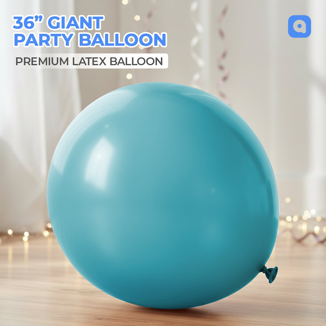 Lake Blue 36 Inch Big Size Latex Balloon – Party & Event Decoration
