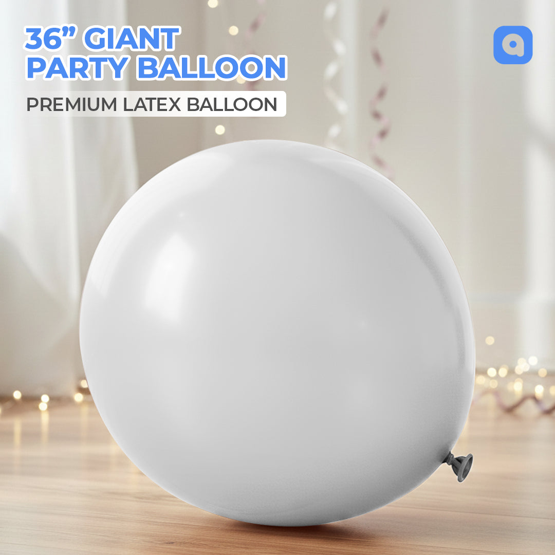 Light Grey 36 Inch Big Size Latex Balloon – Party & Event Decoration