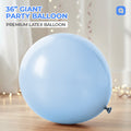 Baby Blue 36 Inch Big Size Latex Balloon – Party & Event Decoration