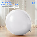 Milky White 36 Inch Big Size Latex Balloon – Party & Event Decoration