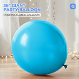 Peacock Blue 36 Inch Big Size Latex Balloon – Party & Event Decoration