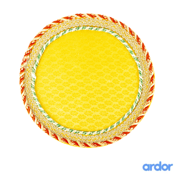 Round Shaped Decorated Tray
