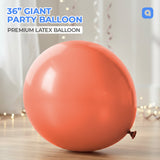 Orange Red 36 Inch Big Size Latex Balloon – Party & Event Decoration