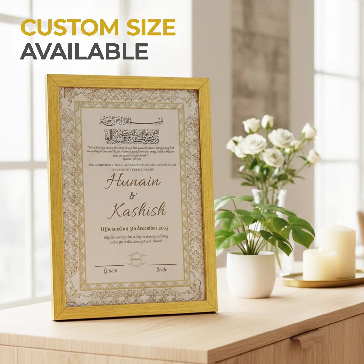 Customize Nikkah Frame