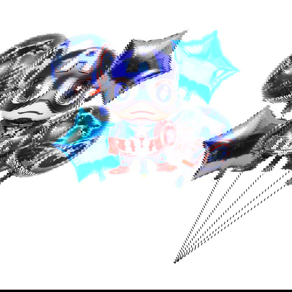 5Pcs Captain America Foil Balloon Sets - ardor