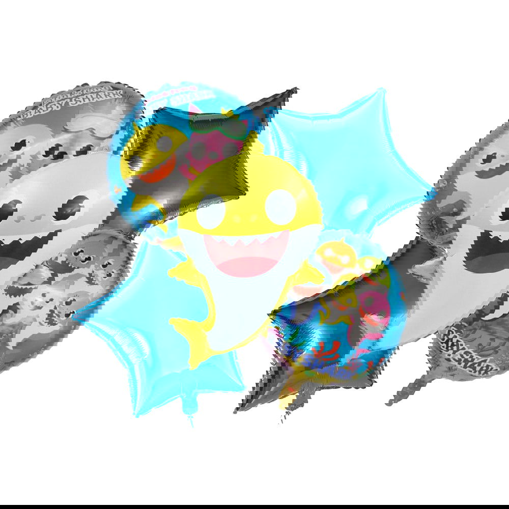 5 Pcs Baby Shark Foil Balloon Set - ardor