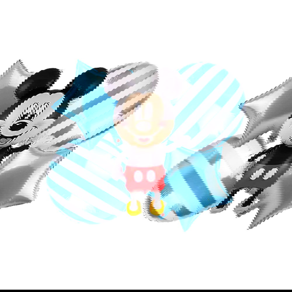 5 Pcs Full Body Mickey Mouse Foil Balloons Set - ardor