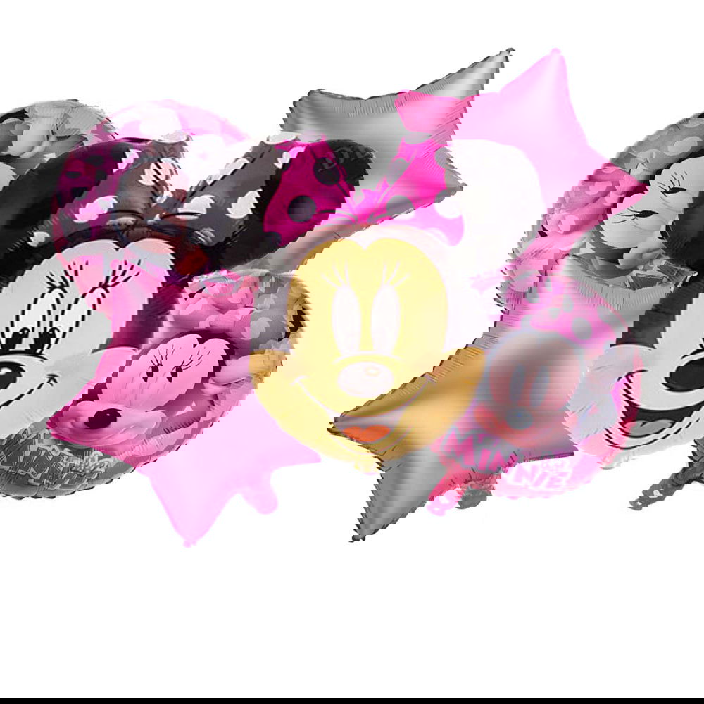 5 Pcs Minnie Mouse Foil Balloons Set - ardor