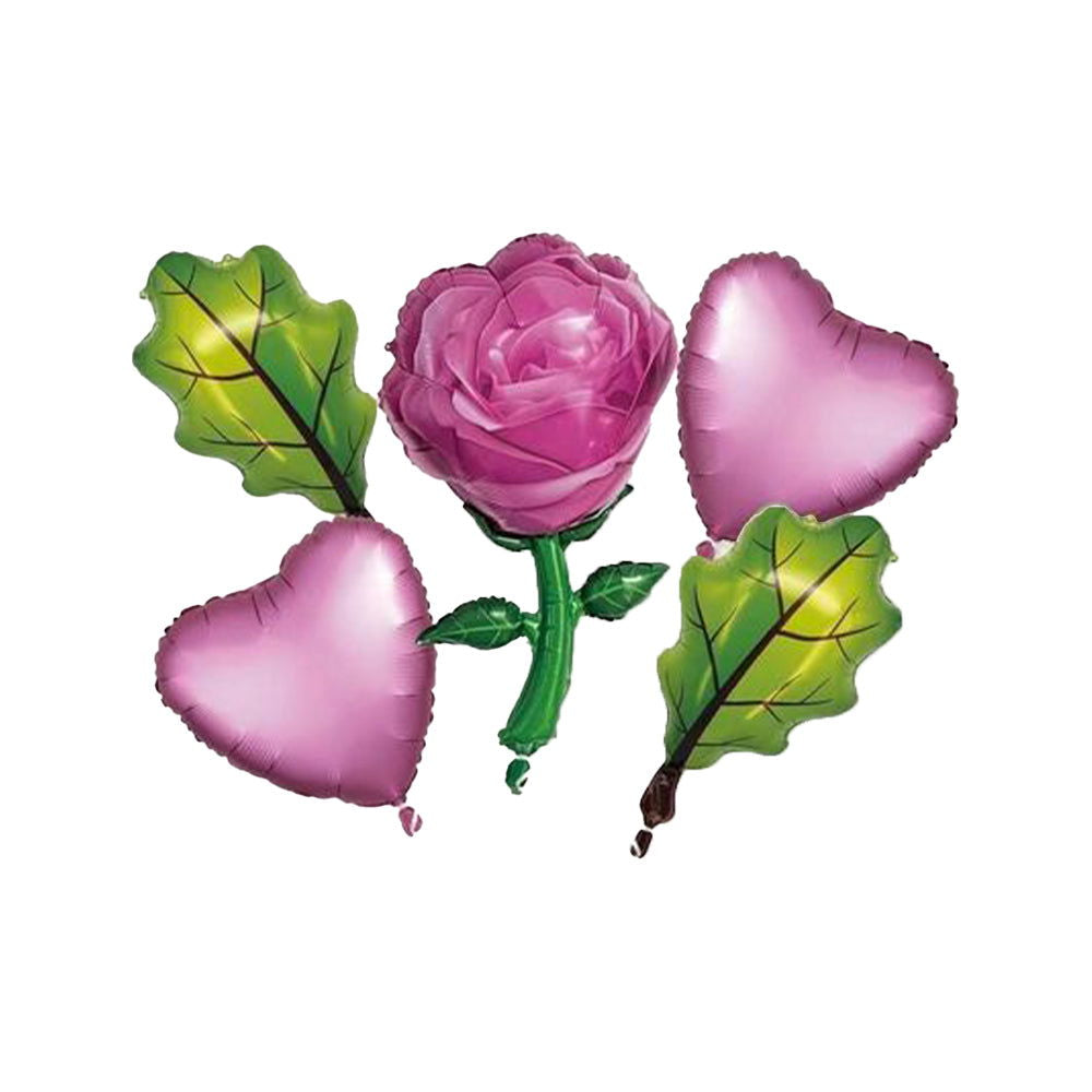 5 Pcs Rose Foil Balloon Set_2 - ardor