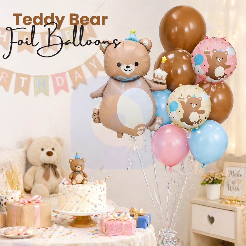Teddy Bear Foil Balloons