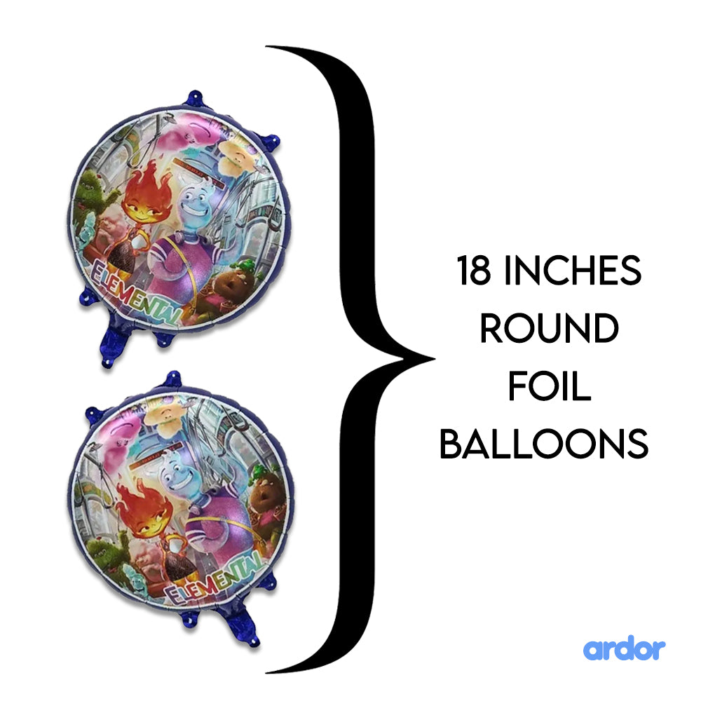 Elementals Foil Balloon 5 Pcs Set