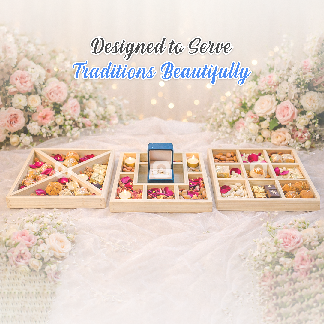 Dryfruit Serving Tray - Multipurpose Partition Tray