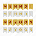 Mehndi Mayon Bunting Banner