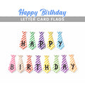 Happy Birthday Lettercard Flags