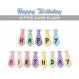Happy Birthday Lettercard Flags