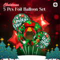 Christmas 5 Pcs Foil Balloon Set