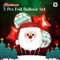 Christmas 5 Pcs Foil Balloon Set