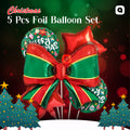 Christmas 5 Pcs Foil Balloon Set