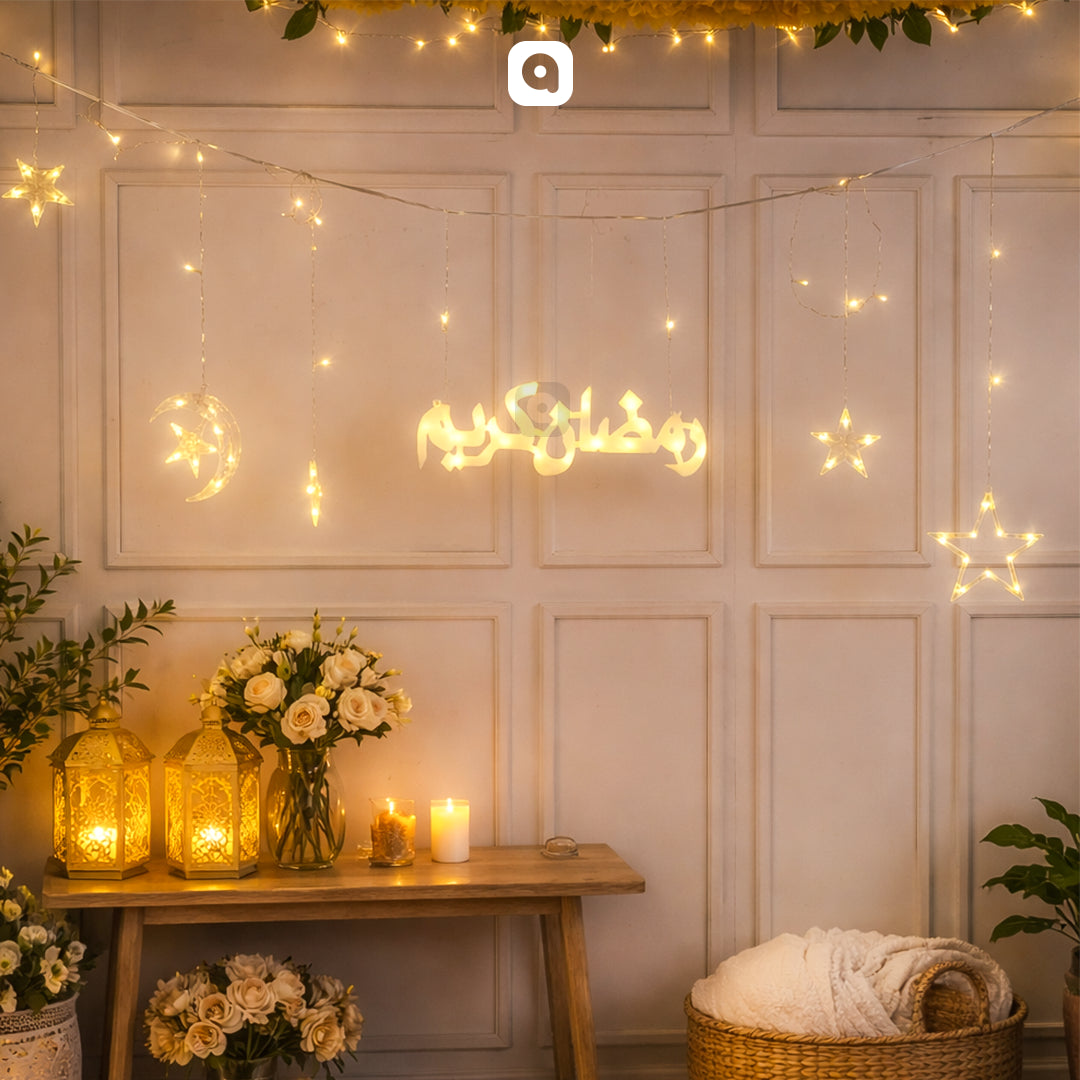 Ramadan Kareem Star Moon LED Lights