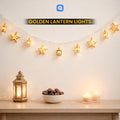 Ramadan Golden Lantern Star Warm Lights