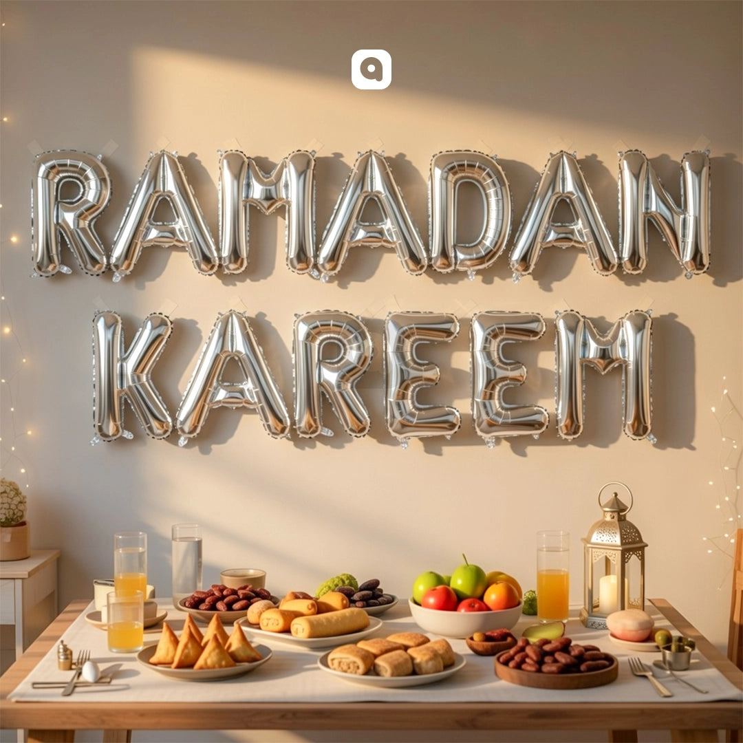 Ramadan Kareem Foil Balloon Set