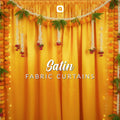 Yellow Satin Fabric Curtain Backdrop