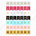 Welcome Bunting Banner